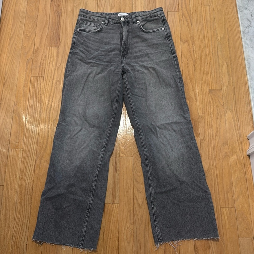 Zara black wash jeans